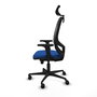 PIQUERAS Y CRESPO Silla de oficina Cilanco con mecanismo Sincro/Traslack, Azul y Negro