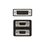 Nanocable Cable Adaptador DVI Macho a 2 x VGA (D-Sub) Hembra Bifurcador para 2 Monitores 0.2 m Negro 10.15.1950