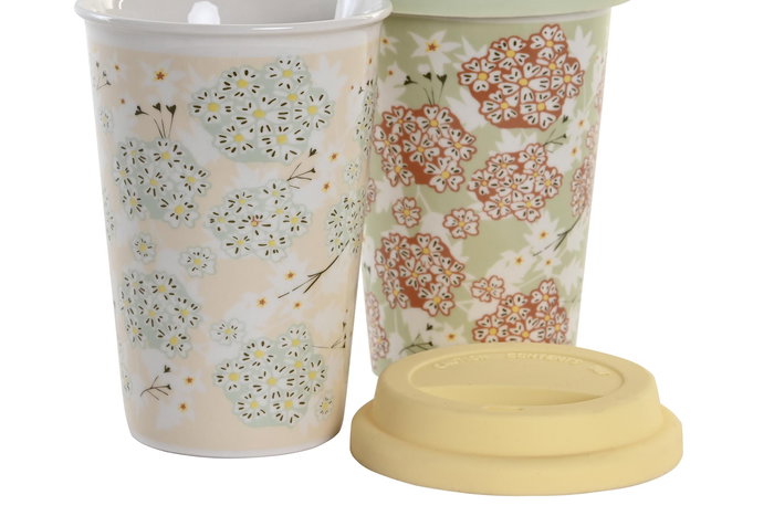 DKD Home Decor Mug Tradicional Verde Beige 10 x 14 x 10 cm (6 Unidades) DKD Home Decor Mug Tradicional Verde Beige 10 x 14 x 10 cm (6 Unidades)