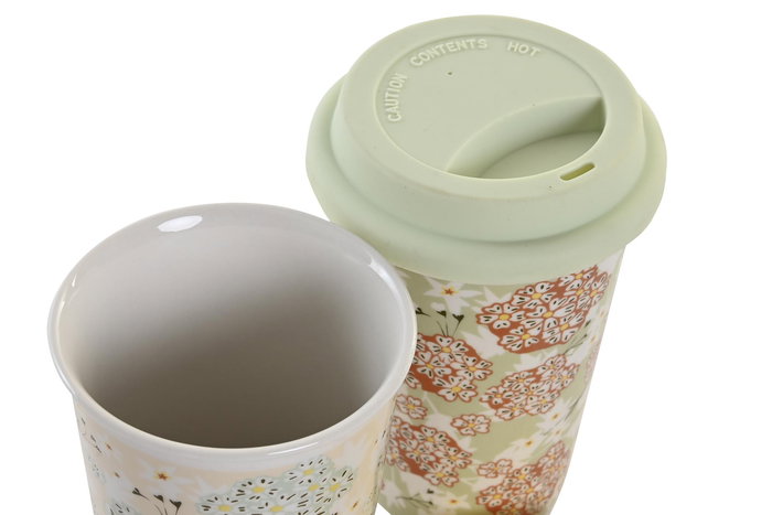 DKD Home Decor Mug Tradicional Verde Beige 10 x 14 x 10 cm (6 Unidades) DKD Home Decor Mug Tradicional Verde Beige 10 x 14 x 10 cm (6 Unidades)