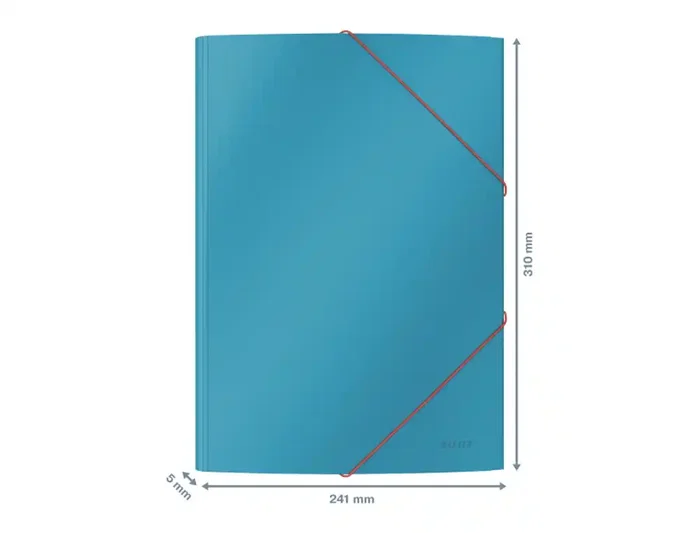 Leitz Carpeta Cosy con 3 Gomas y Solapas, DIN A4 (210x297 mm), Cartón, Color Azul Leitz Carpeta Cosy con 3 Gomas y Solapas, DIN A4 (210x297 mm), Cartón, Color Azul