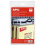 Apli Colgadores Autoadhesivos 34x48mm Transparentes Pack de 100