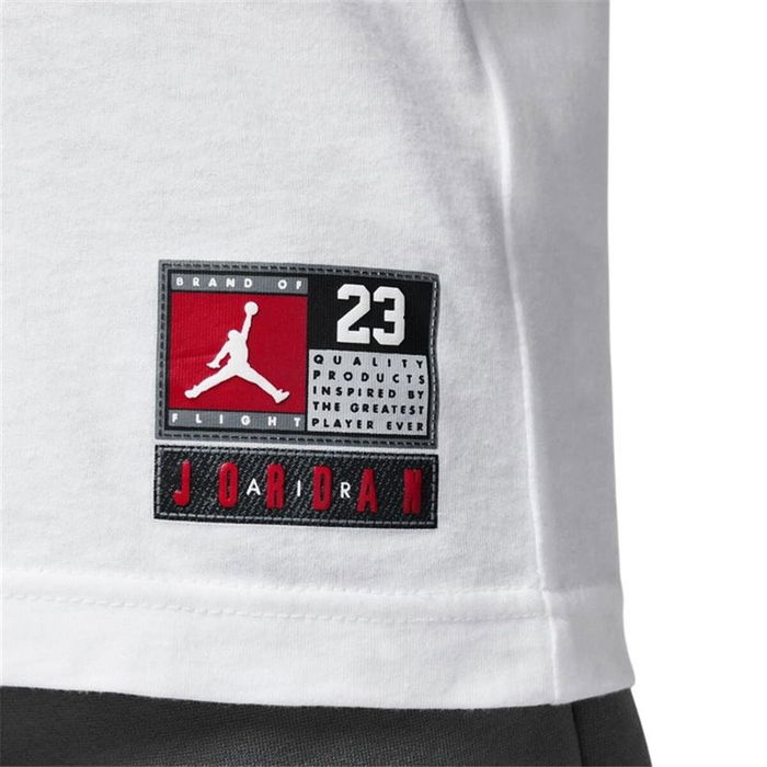 Camiseta de Manga Corta Infantil Jordan Practice Flight Blanco M