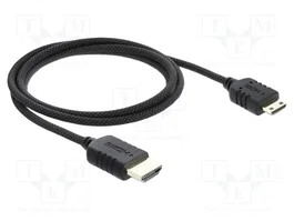 DeLOCK Cable HDMI de 1 m con conector HDMI estándar a Mini HDMI 8K