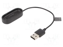 AKYGA Cable para cargar Xiaomi Mi Band 4, 0,2m, Negro