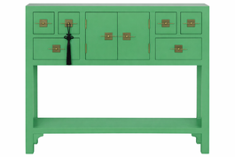 DKD Home Decor Consola Masako Verde Menta