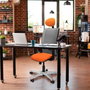 PIQUERAS Y CRESPO Silla de oficina Zulema con mecanismo Sincro, Lila y Negro