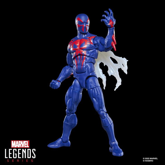 Hasbro Marvel Legends Figura Spider-Man 2099 15 cm, Figura de Acción Coleccionable con Capa y Manos Intercambiables