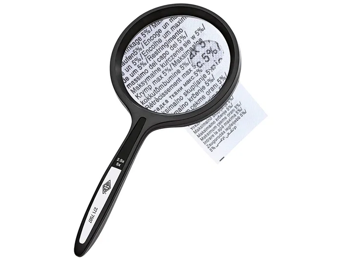 Q-connect Lupa Cristal Bifocal 75 mm Mango Curvo