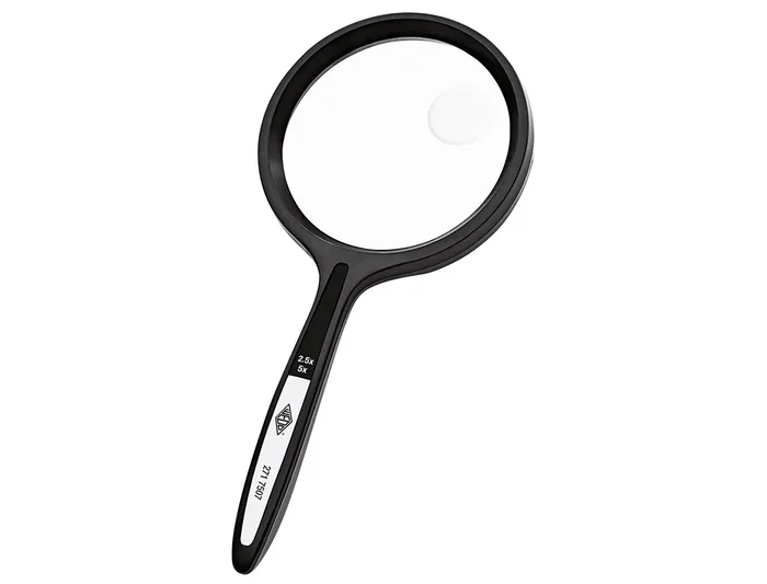 Q-connect Lupa Cristal Bifocal 75 mm Mango Curvo