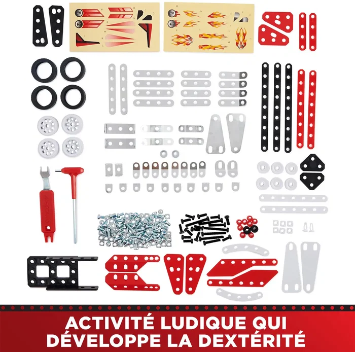 BANDAI Meccano Coche de Carreras APM20104 - Kit de Construcción con 10 Modelos BANDAI Meccano Coche de Carreras APM20104 - Kit de Construcción con 10 Modelos