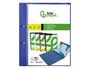 Liderpapel Carpeta Canguro 2 Anillas 40 mm Azul Translúcido DIN A4