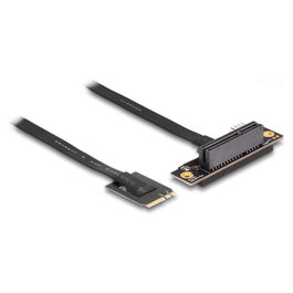 DeLOCK Adaptador M.2 clave A+E a PCIe x4 NVMe en ángulo con cable de 20 cm