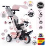 Smoby Triciclo Baby Driver Confort para Niños 2 Años Rosa 59x52x44 cm - Sin Montaje