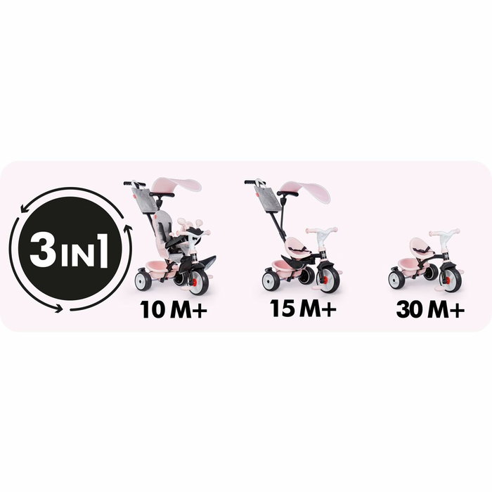 Smoby Baby Driver Confort Rosa Smoby Baby Driver Confort Rosa