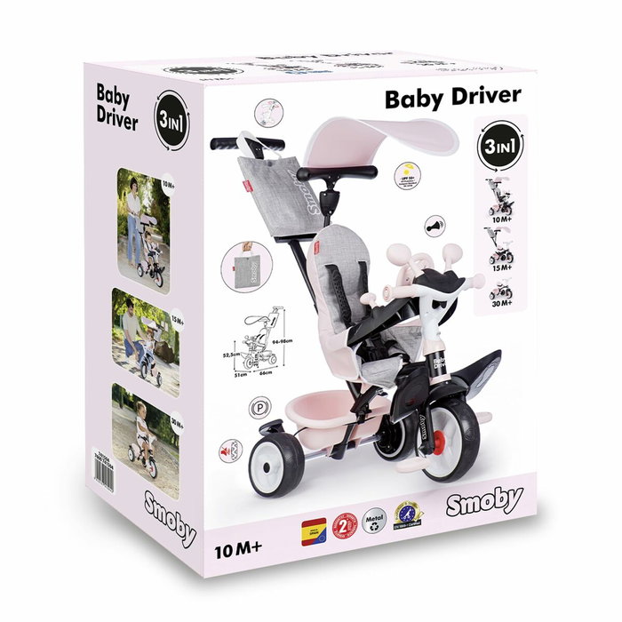 Smoby Baby Driver Confort Rosa Smoby Baby Driver Confort Rosa