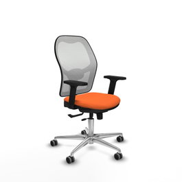 PIQUERAS Y CRESPO Silla de oficina Jorquera Naranja y Blanco
