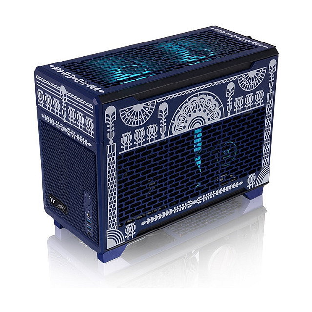Thermaltake TR100 Koralie Edition Cobalt Blue Mini Tower PC Azul Mini-ITX SPCC Acero