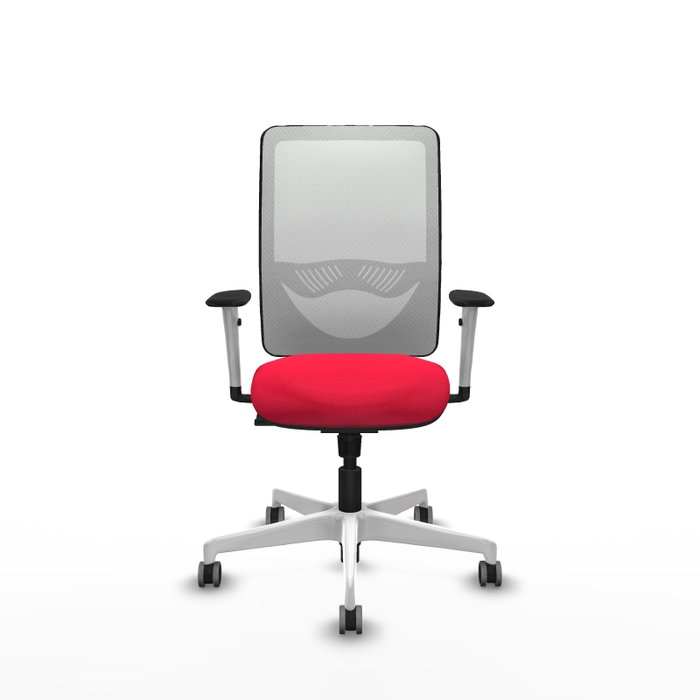 PIQUERAS Y CRESPO Silla de oficina Zulema con mecanismo Sincro, Rojo y Blanco PIQUERAS Y CRESPO Silla de oficina Zulema con mecanismo Sincro, Rojo y Blanco