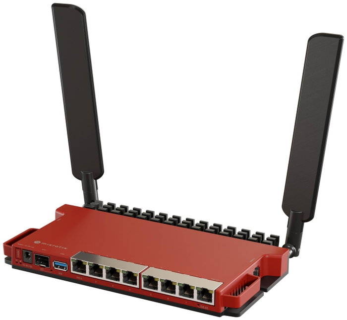 MikroTik L009UiGS-2HaxD-IN Router Wi-Fi 6 de 2,4 GHz Rojo