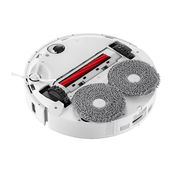 Roborock Qrevo Plus Robot Aspirador y Fregador, Sin Bolsa, Estación Base Autovaciado 2.7L, Navegación LiDAR, 7000Pa, 2 Cepillos, Negro/Blanco, 180 Min, 63 dB