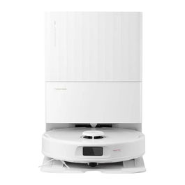 Roborock Qrevo Plus Robot Aspirador y Fregador, Sin Bolsa, Estación Base Autovaciado 2.7L, Navegación LiDAR, 7000Pa, 2 Cepillos, Negro/Blanco, 180 Min, 63 dB