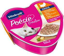 Vitakraft Poesie Salsa Pavo Queso, 15x85gr, Alimento Gato, Grain Free
