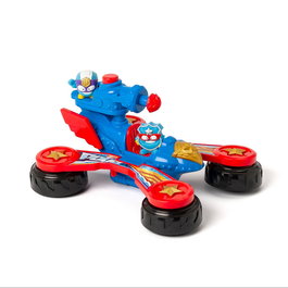 Superthings Battle Vehicles Pstsp116In320 Vehículo de Policía Transformable con 2 Superthings Exclusivos