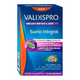 VALDISPRO Sueño Integral 30 Comprimidos Bicapa