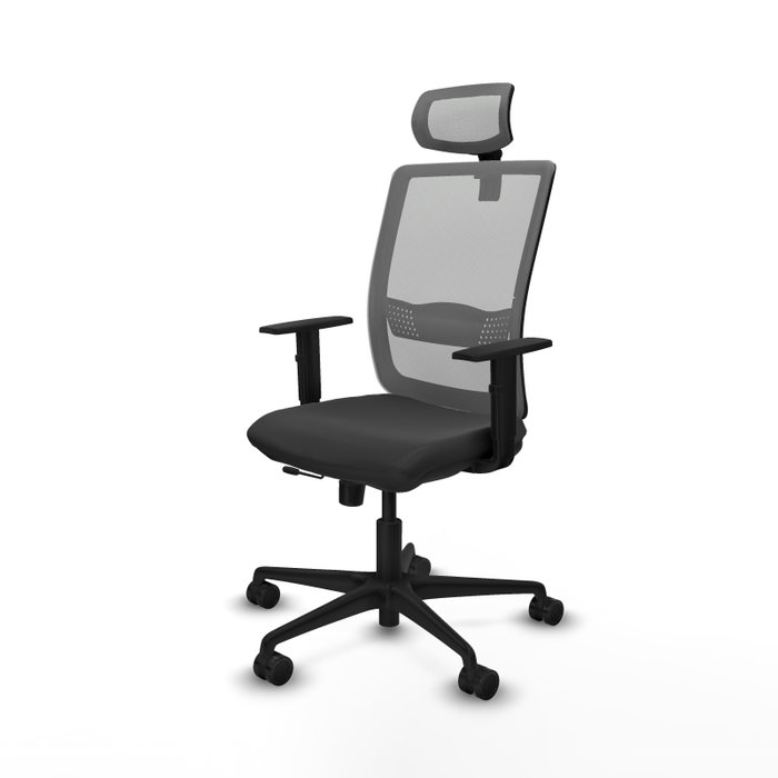 PIQUERAS Y CRESPO Silla de oficina Haches Gris con mecanismo Sincro/Traslack PIQUERAS Y CRESPO Silla de oficina Haches Gris con mecanismo Sincro/Traslack
