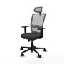 PIQUERAS Y CRESPO Silla de oficina Haches Gris con mecanismo Sincro/Traslack