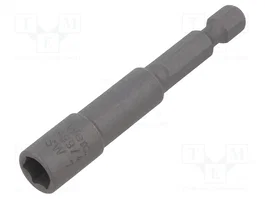 WERA Punta de destornillador de 6 ángulos, 1/4 de pulgada, HEX 7mm, sin imán