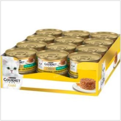 Purina Gourmet Gold Tartelette Pollo y Zanahoria 24x85g