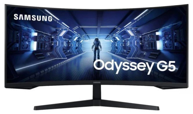 Samsung Odyssey G5 G55T LC34G55TWWPXEN Monitor Curvo 34 pulgadas UWQHD 165Hz 1ms VA Negro