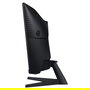 Samsung Monitor Curvo Gaming 34 Pulgadas (86 cm) Odyssey C34G55TWWP, Ultra WQHD (3440x1440), 165 Hz, 1 ms, FreeSync Premium, HDR10, 1000R, 21:9, Negro, con DisplayPort/HDMI