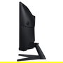 Samsung Monitor Curvo Gaming 34 Pulgadas (86 cm) Odyssey C34G55TWWP, Ultra WQHD (3440x1440), 165 Hz, 1 ms, FreeSync Premium, HDR10, 1000R, 21:9, Negro, con DisplayPort/HDMI