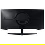 Samsung Monitor Curvo Gaming 34 Pulgadas (86 cm) Odyssey C34G55TWWP, Ultra WQHD (3440x1440), 165 Hz, 1 ms, FreeSync Premium, HDR10, 1000R, 21:9, Negro, con DisplayPort/HDMI