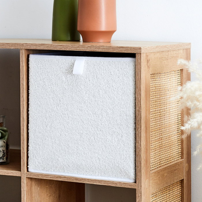 Home Deco Factory Cesta Orden 30x30 cm Rizo Beige