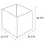 Home Deco Factory Cesta Orden 30x30 cm Rizo Beige