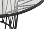 DKD Home Decor Mesa de Centro de Metal y Cristal Negro