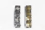 DKD Home Decor Servilletero Navidad Moderna Dorado Plateado Metal 5 x 17 x 5 cm Set de 4