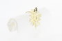 DKD Home Decor Servilletero Navidad Moderna Dorado Plateado Metal 5 x 17 x 5 cm Set de 4