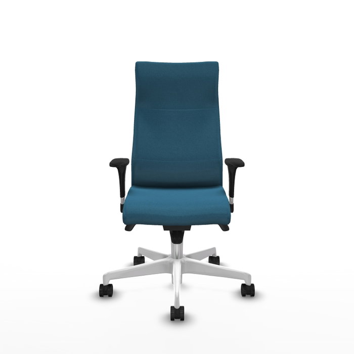 Sillón Albacete con mecanismo Sincro tapizada con Tela color Verde petróleo. Equipado con Base poliamida blanca, Brazos 1D y Ruedas 65mm nailon Sillón Albacete con mecanismo Sincro tapizada con Tela color Verde petróleo. Equipado con Base poliamida blanca, Brazos 1D y Ruedas 65mm nailon