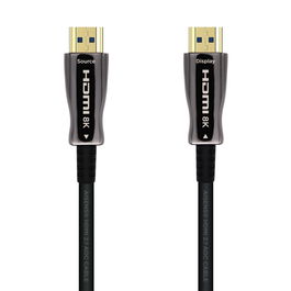 AISENS - CABLE HDMI V2.1 AOC ULTRA ALTA VELOCIDAD / HEC 8K@60HZ 4K@120HZ 4:4:4 48GBPS, A/M-A/M, NEGRO 30 metros