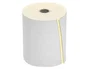 Q-connect Electra Rollo Sumadora Duplo 1 Copia 75x65 mm, 57 g, Sin Bisfenol A, Mandril 12 mm para Cajas Registradoras y Calculadoras Impresoras