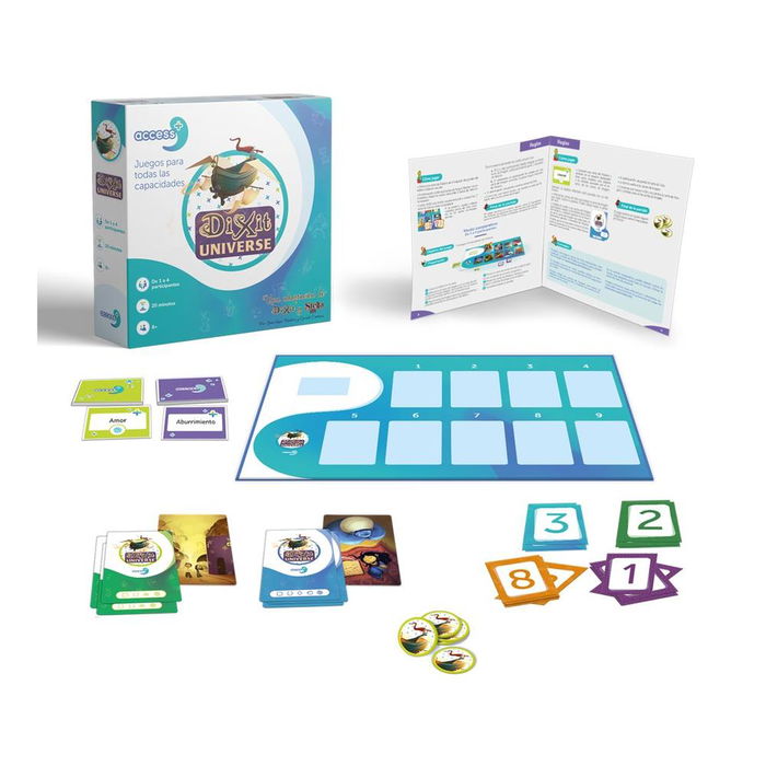 Access+ ACSDIX01ES - Dixit Universe Access+, Juego de Cartas, Versión Accesible, Edad +8, 1-4 Jugadores, en Español