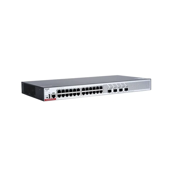 Ruijie Networks RG-CS83-24GT4XS-P Switch Gestionado L3 con 24 puertos Gigabit y 4 SFP+ Ruijie Networks RG-CS83-24GT4XS-P Switch Gestionado L3 con 24 puertos Gigabit y 4 SFP+