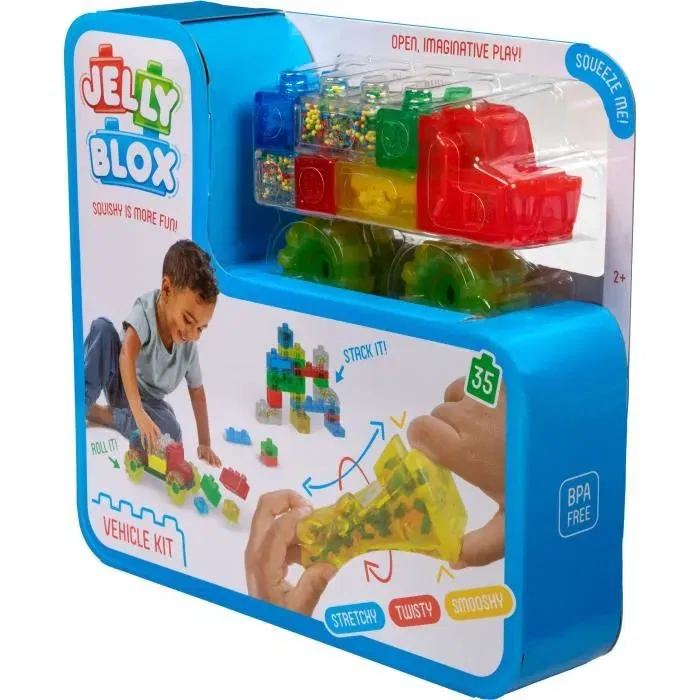 Goliath Jelly Blox Vroom Truck Kit Bloques de Construcción Blandos para Niños de 2 Años GOL8720077316942 Goliath Jelly Blox Vroom Truck Kit Bloques de Construcción Blandos para Niños de 2 Años GOL8720077316942