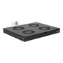 EQUIP EZF-4-B Módulo de ventilación de rack 19" 1U, con 4 ventiladores de 12 cm, color negro RAL9005