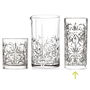 Rcr Cristalleria IT Tattoo Vaso Alto 370 Ml Cristal Ecológico Luxion (6 Unidades)